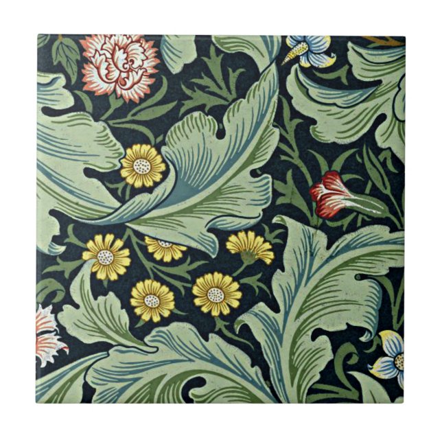 William Morris pattern, Leicester Ceramic Tile (Front)