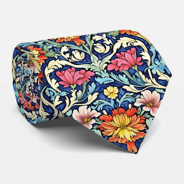 William Morris Pattern Tie (Rolled)