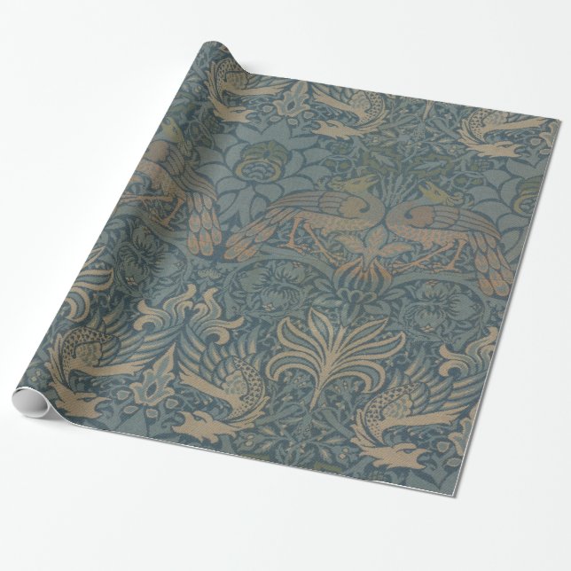 William Morris Peacock and Dragon GalleryHD Wrapping Paper (Unrolled)