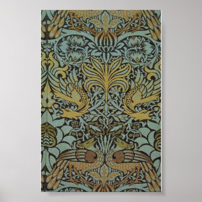 William Morris , Peacock and Dragon Print (Front)