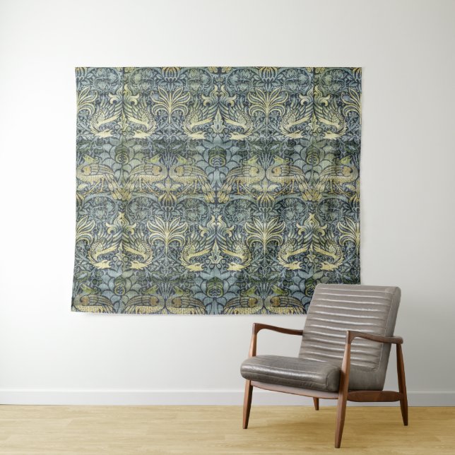 William Morris Peacock and Dragon Tapestry (In Situ (Horizontal))