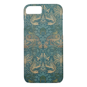 William Morris Peacock and Dragon Textile Design iPhone 8/7 Case