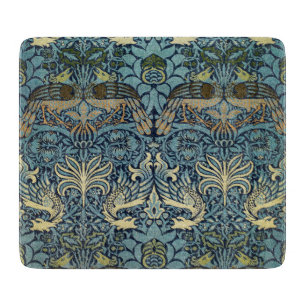 William Morris Peacock and Dragon Woven Design Cutting Board