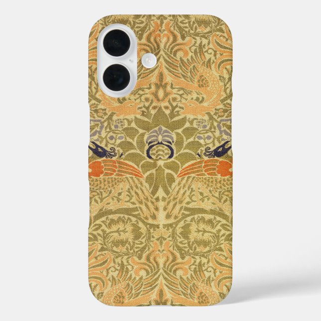 William Morris Peacock & Dragon Arts & Crafts Case-Mate iPhone Case (Back)