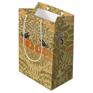 William Morris Peacock & Dragon Arts & Crafts Medium Gift Bag