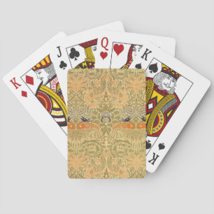 William Morris Peacock Dragon Vintage Arts Crafts Playing Cards