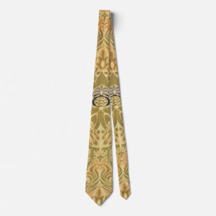 William Morris Peacock Dragon Vintage Arts Crafts Tie
