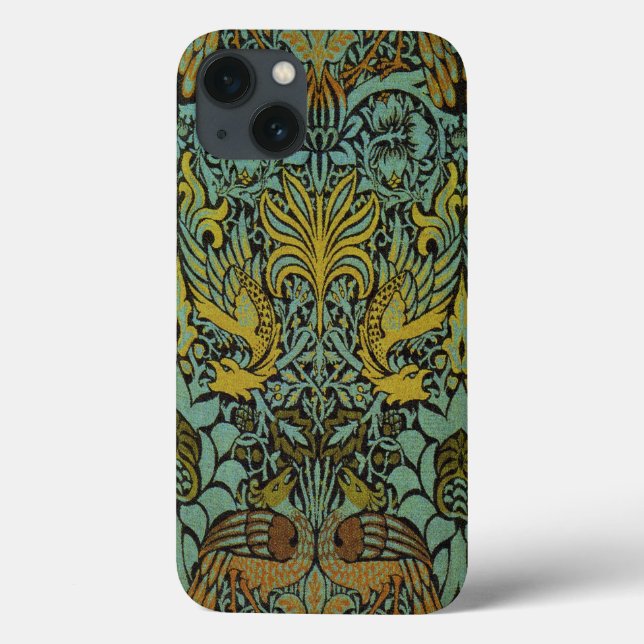 William Morris Peacock Dragon Wallpaper  Case-Mate iPhone Case (Back)