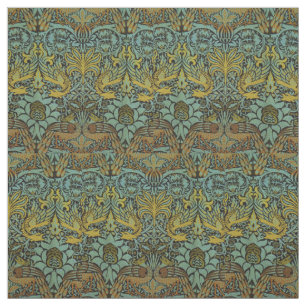 William Morris Peacock Dragon Wallpaper  Fabric