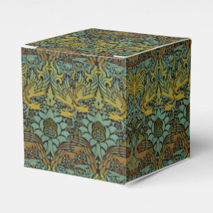 William Morris Peacock Dragon Wallpaper Favour Box