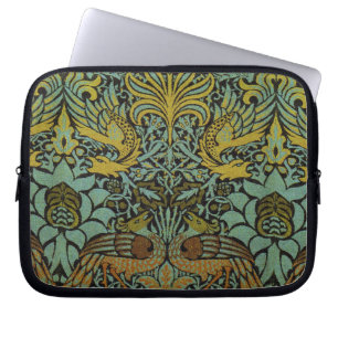 William Morris Peacock Dragon Wallpaper  Laptop Sleeve