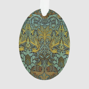 William Morris Peacock Dragon Wallpaper  Ornament