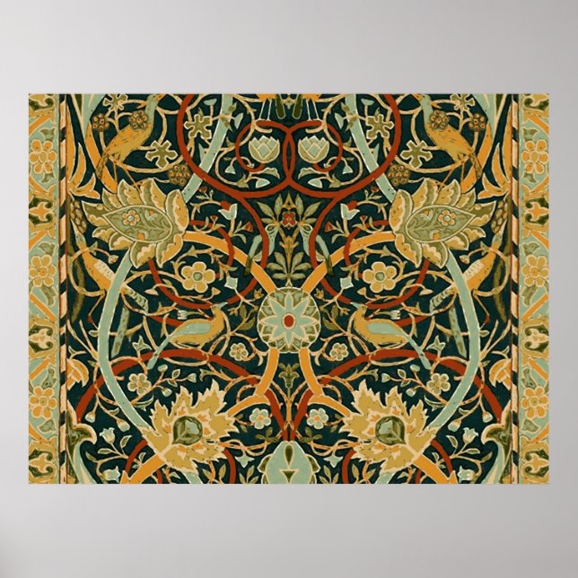 William Morris Persian Carpet Art Print Design (Front)