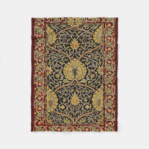 William Morris Persian Carpet Art Print Design Fleece Blanket