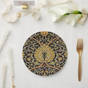 William Morris Persian Carpet Art Print Design Paper Plate