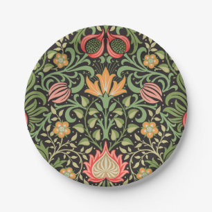 William Morris Persian Floral Antique Paper Plate