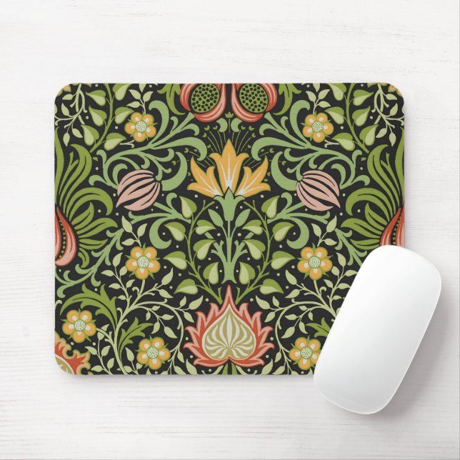 William Morris Persian Floral Botanical Design Mouse Pad (With Mouse)