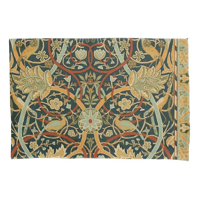 William Morris Persian Oriental Carpet Art Pillowcase (Front)