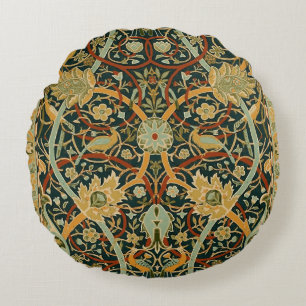 William Morris Persian Oriental Carpet Art Round Cushion