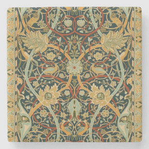 William Morris Persian Oriental Carpet Art Stone Coaster