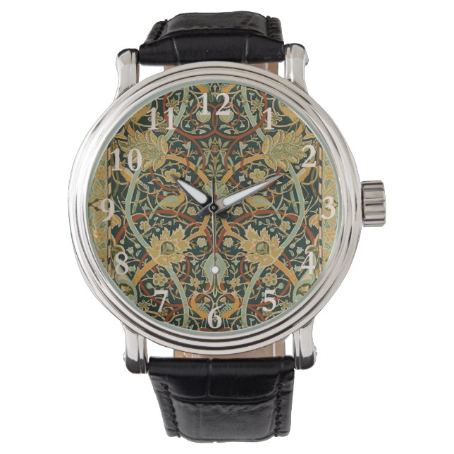 William Morris Persian Oriental Carpet Art Watch (Front)