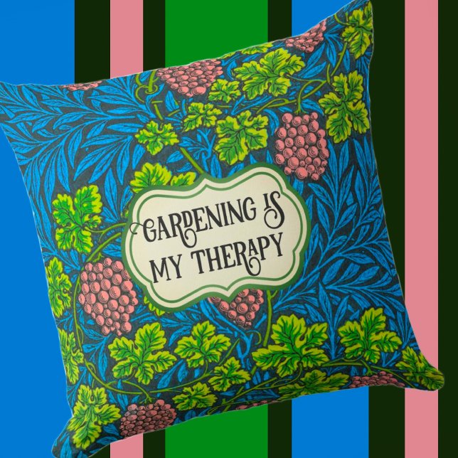 William Morris Personalised Floral Outdoor Pillow (Creator Uploaded)