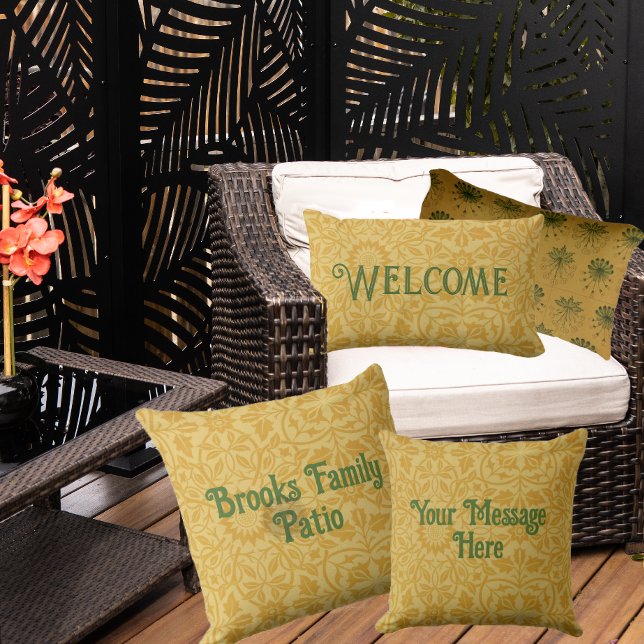 William Morris Personalised Welcome Indoor  Cushion (Creator Uploaded)
