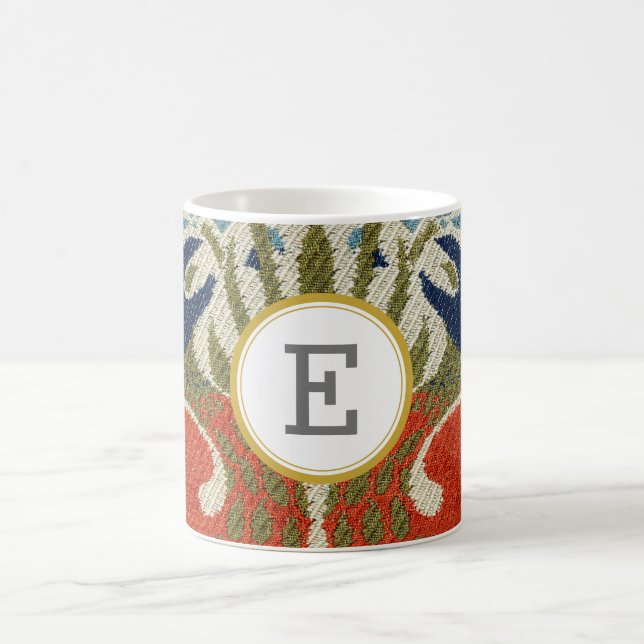 William Morris PERSONALIZED INITIAL Coffee Mug (Center)