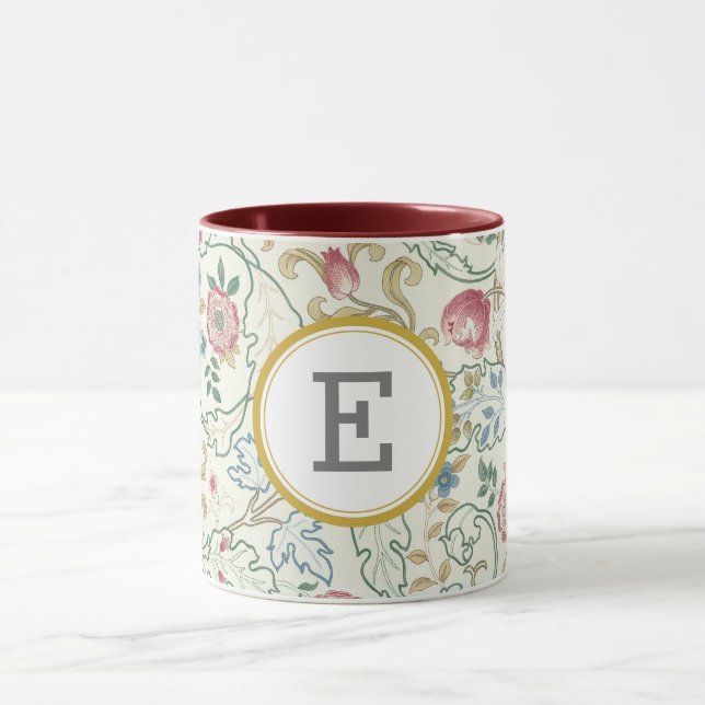 William Morris PERSONALIZED INITIAL Mug (Center)