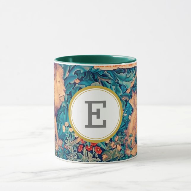 William Morris PERSONALIZED INITIAL Mug (Center)