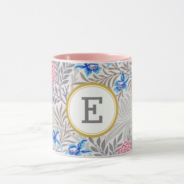 William Morris PERSONALIZED INITIAL Mug (Center)