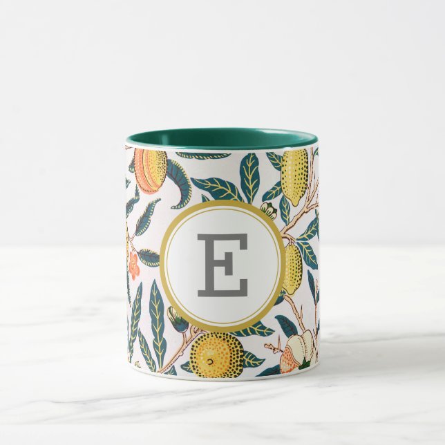 William Morris PERSONALIZED INITIAL Mug (Center)