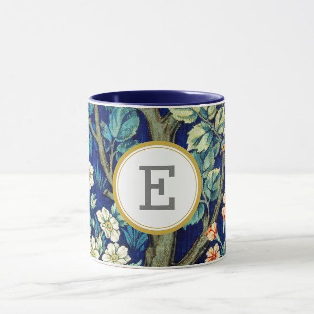 William Morris PERSONALIZED INITIAL Mug (Center)