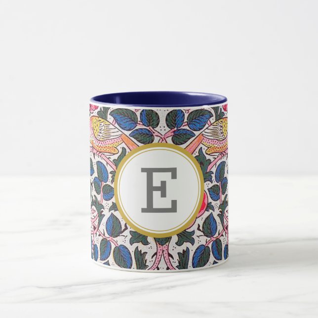 William Morris PERSONALIZED INITIAL Mug (Center)