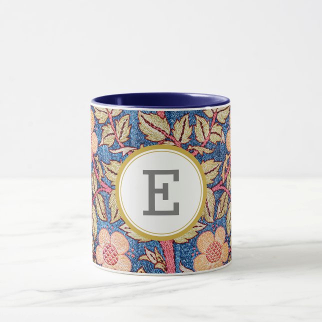 William Morris PERSONALIZED INITIAL Mug (Center)
