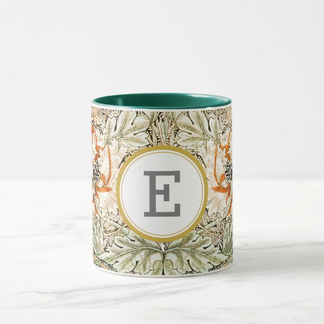 William Morris PERSONALIZED INITIAL Mug (Center)