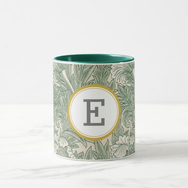 William Morris PERSONALIZED INITIAL Mug (Center)