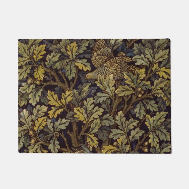 William Morris - Pheasant Bird Tree Botanical Doormat (Front)