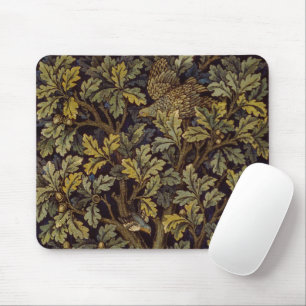 William Morris - Pheasant Bird Tree Botanical Mouse Pad