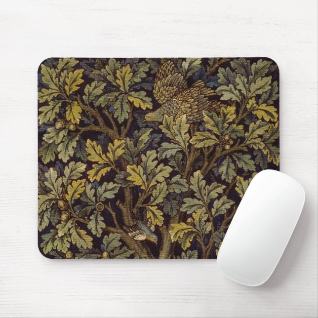 William Morris - Pheasant Bird Tree Botanical Mouse Pad (With Mouse)