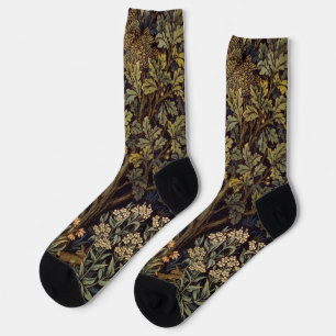 William Morris - Pheasant Bird Tree Botanical Socks