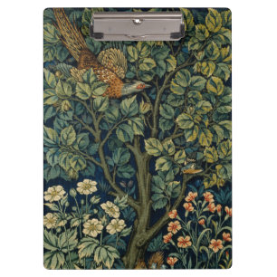 William Morris Pheasant Bird Tree Woodland Clipboard