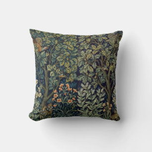 William Morris Pheasant Bird Tree Woodland Cushion