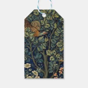 William Morris Pheasant Bird Tree Woodland Gift Tags