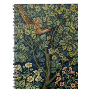 William Morris Pheasant Bird Tree Woodland Notebook