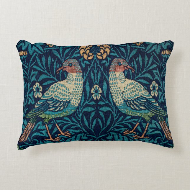 William Morris Pheasants Decorative Cushion (Front)