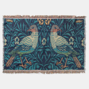 William Morris Pheasants Throw Blanket