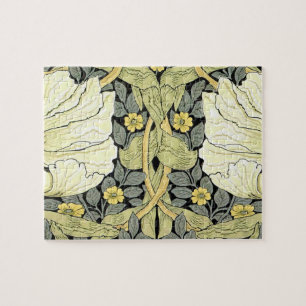 William Morris Pimpernel Art Floral Design Jigsaw Puzzle