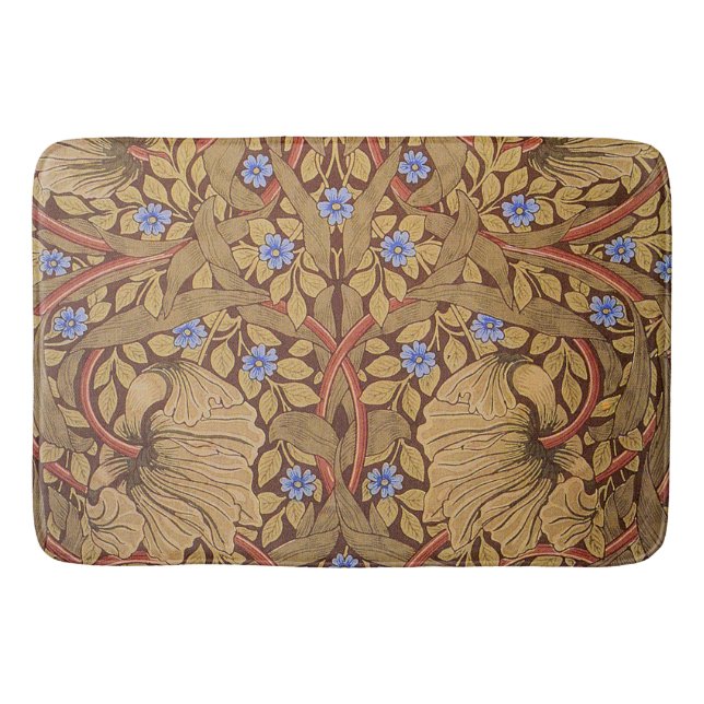 William Morris Pimpernel Bath Mat (Front)