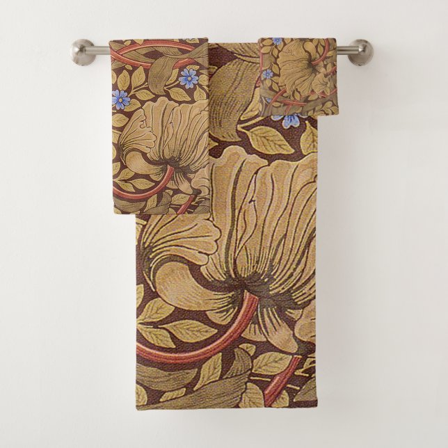 William Morris Pimpernel Bath Towel Set (Insitu)